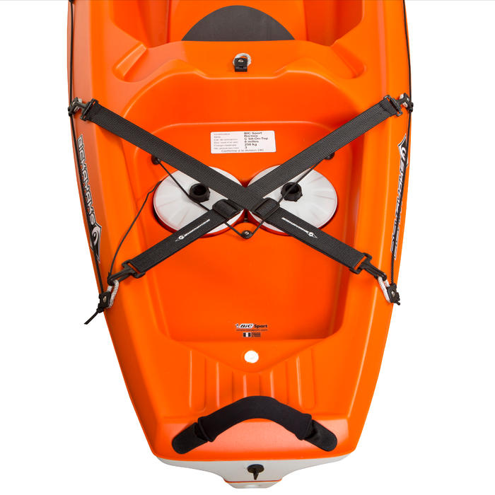 Kajak Hartschale Borneo mit Rückenlehne 2-Sitzer für Erwachsene   1 Kindersitz | Bic | DECATHLON